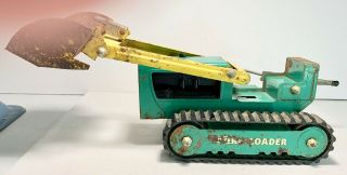 Vintage Tonka Toy Lime Green Front Loader / Bulldozer Toy For Restoration