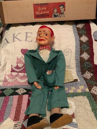 1960’s Jerry Mahoney Juro Paul Winchell Ventriloquist Dummy Doll W/ Box