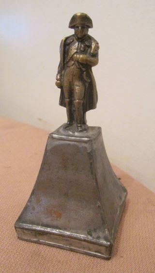 Rare Antique Handmade Detailed Bronze Napoleon Figure Statue Paper Weight Brass