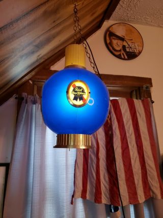 Vintage 1960s Pabst Blue Ribbon Beer Electric Light Lamp Bar