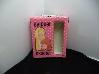 Skipper Skooter 1965 Vhtf Mattel Case Pink White Polka Dots And