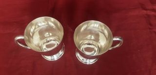 A Elegant Vintage matching Silver Plated Tankards By Harrison Brs. 3
