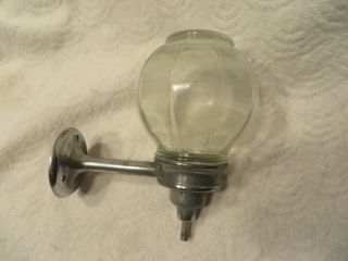 Vintage Peer Wall Mount Soap Dispenser With Glass Globe Service Station