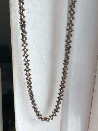 Vintage Pretty Low Grade Silver Gilt Necklace