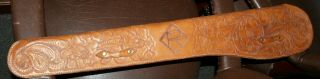 Vintage Tooled Rifle Scabbard Sleeve Leather Western Hardcase
