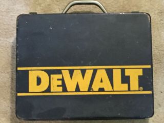 Vintage Metal Dewalt Power Drill Case Box Empty Case Only