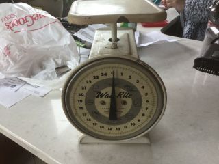 Vintage Way Rite Scale Capacity 25 Pounds