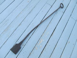 Large Antique Hand Forged Iron Ice Block Harvesting Spade Chisel 1800 