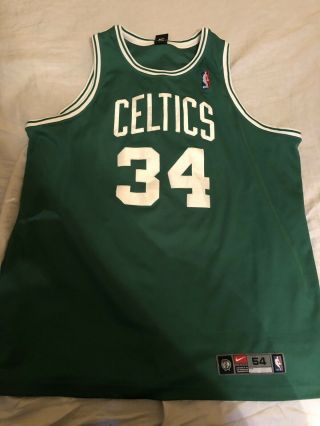 Size 54 Retro Vintage Authentic Nike Nba Boston Celtics Paul Pierce Away Jersey
