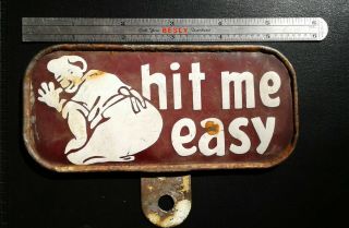 Vintage Plate Topper License Harley Knucklehead Flathead Panhead Bobber Hot Rod