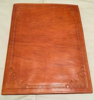 Vintage Brown Soft Leather Portfolio/folio Folder