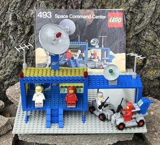Vintage Lego Space Command Center 493,  Instructions - 100 Complete