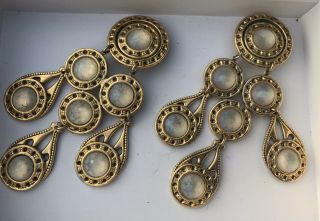 1980’s “reminiscence Paris” Vintage Earrings Eqv.  Rrp £160 Xmas Bargain 99p