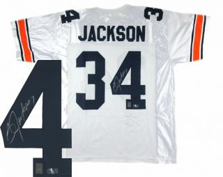 Bo Jackson Autographed/signed Auburn White Custom Jersey