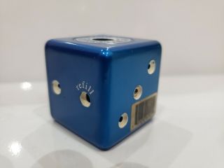 Vintage Single Die Dice Refillable Butane Lighter - Blue 3