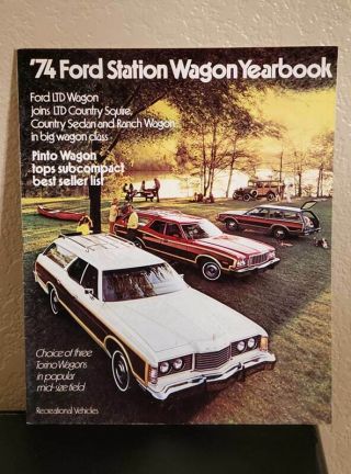 1974 Ford Station Wagon Yearbook Sales Brochure Pinto Torino Ltd