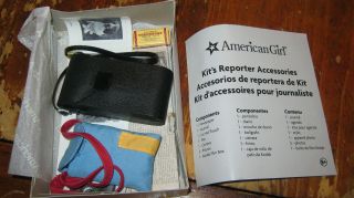 American Girl Kit’s Reporter Set Complete Photography Camera Accessories Photos