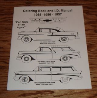 1955 1956 1957 Chevrolet Coloring Book For Kids 55 56 57 Chevy