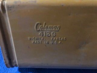 Rare Vintage Yellow Coleman Gold Bond Camp Stove 413G Unrestored 2/74 2
