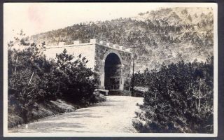 Road Tunnel Entrance,  Lia - Kung - Tau (china).  1920s Vintage Real Photo Postcard