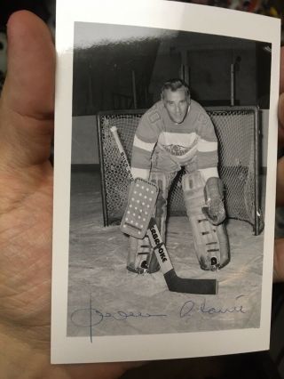 Jacques Plante Edmonton Oilers Wha 1974 - 75 Autographed 3x5 Team Photo — Rare
