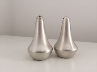 Danish Evald Nielsen Sterling Silver Salt And Pepper Shakers.