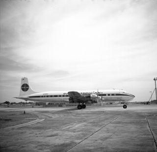 Pan Am,  Douglas Dc - 7c,  N755pa,  Large Size Negative
