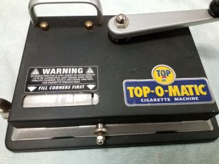 Top - O - Matic Injector Rolling Making Cigarette Machine 100s Usa See Desc