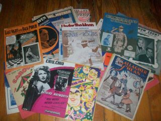 202 Pc Of Unsorted Vintage Sheet Music.  Just Don 