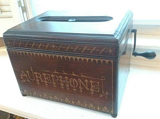 Rare Aurephone Organette/music Box C.  1880 Victorian Antique Barrel/roller Organ