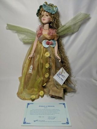 Fairy Long Curly Blonde Hair 18” Tall Duck House Heirloom Porcelain Dolls