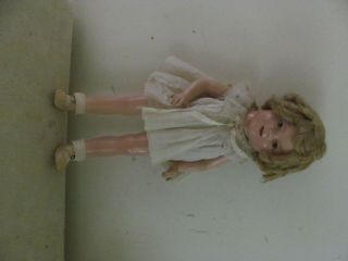 Vintage 17 " Ideal Shirley Temple Doll With Dress 1930 