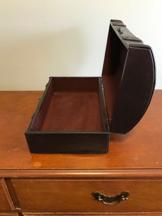 Vintage Treasure Chest Wood Jewelry Box Unique Item 3