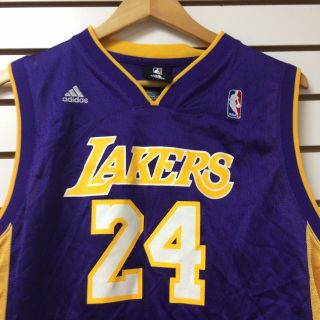 Los Angeles Lakers Kobe Bryant Basketball Jersey Size Youth Large Adidas 2