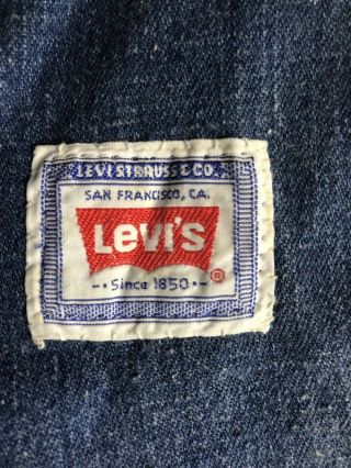 Vintage Levis Label Hand Sewn On To Doll Clothes Levi 