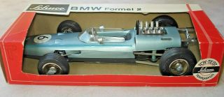 Vintage Schuco Bmw Formel 2 1072 Wind - Up Tin Litho Race Car W/ Box