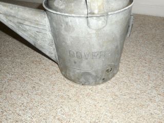 Vintage Dover Large Galvanized Steel Watering Can 2