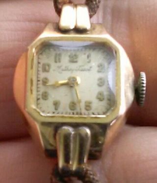 Vintage Mathey - Tissot 14k Solid Gold 17j Ladies Wrist Watch Not