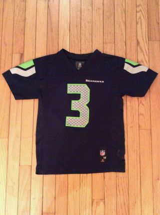 Russell Wilson Seattle Seahawks Youth Jersey Size M (10/12) Nfl Official