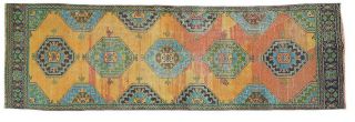 3x12 Oriental Handmade Vintage Wool Carpet Traditional Turkish Boho Runner Rug