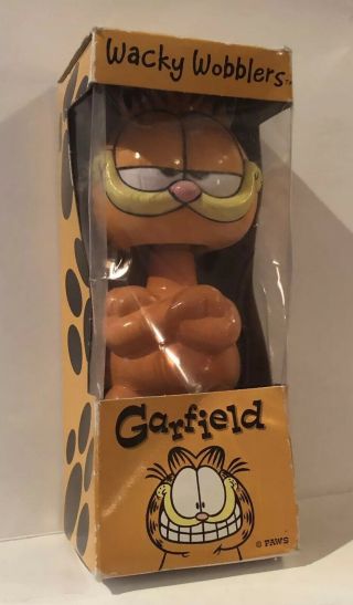 Vintage Funko Wacky Wobblers Garfield The Cat Bobblehead Doll