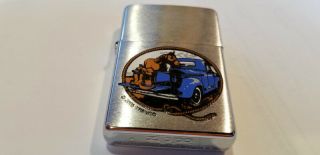 Zippo Cigarette Lighter 2005 Old Blue Truck And Hourse