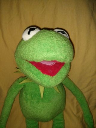 Vintage Kermit The Frog Disney Store Muppets 17” Plush Stuffed Animal Toy 2