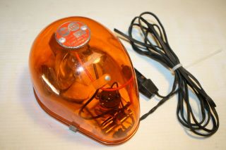 Vintage Tripp - Lite Mr - 3 Warning Signal Beacon 12v Magnetic Amber Rotating Light