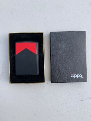 Vintage 1995 Zippo Lighter Marlboro Classic Matte Black Red Roof Top