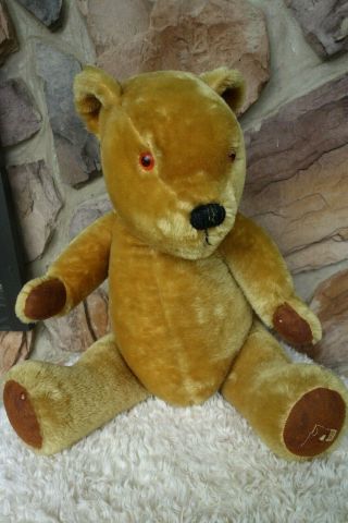 Vintage English Mohair Teddy Bear Merrythought Winnie The Pooh Large Jointed
