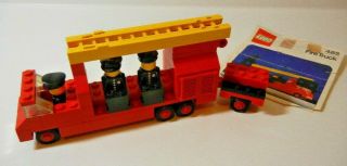 Lego Set Number 485 Vintage Fire Truck Collectible Set From 1976
