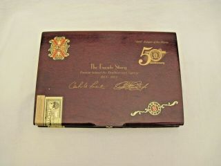 Fuente Opus X Keeper Of The Flame 50th Annivesary Empty Cigar Box Fuente Story