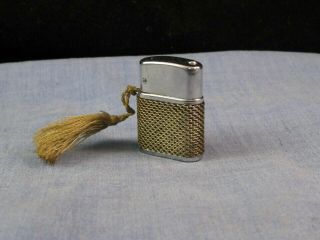 Art Deco Miniature Petrol Pocket Lighter Mioj Mesh Wrap Occupied Japan