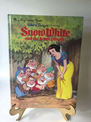 Snow White And The Seven Dwarfs Big Golden Book 1984 Walt Disney Hardcover